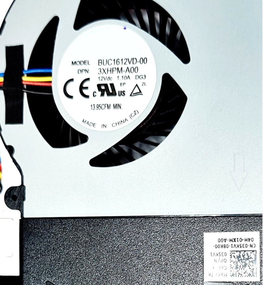 CPU Cooling Fan With Heatsink For DELL Optiplex 7050MFF 7060MFF 035KV1 35KV1 03XHPM 3XHPM-A00 BUC1612VD-00 12VDC 1.10A 13.95CFM New