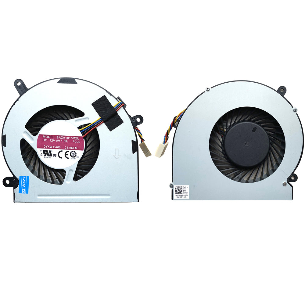 CPU Cooling Fan For DELL Inspiron 24 5459 AIO 5488 0DYKW1 DYKW1 BAZA1015R2U P009 DC12V 1.0A Compatible EFB0151S1-C010-S99 4PIN New