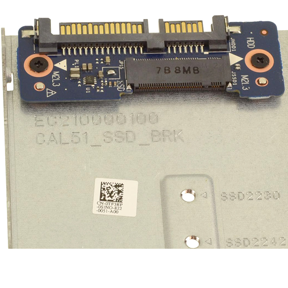 Laptop 2.5 SATA to M.2 SSD Caddy Bracket For DELL Inspiron 15 5575 5570 5775 5770 0TF3RP TF3RP EC210000100 CAL51 New
