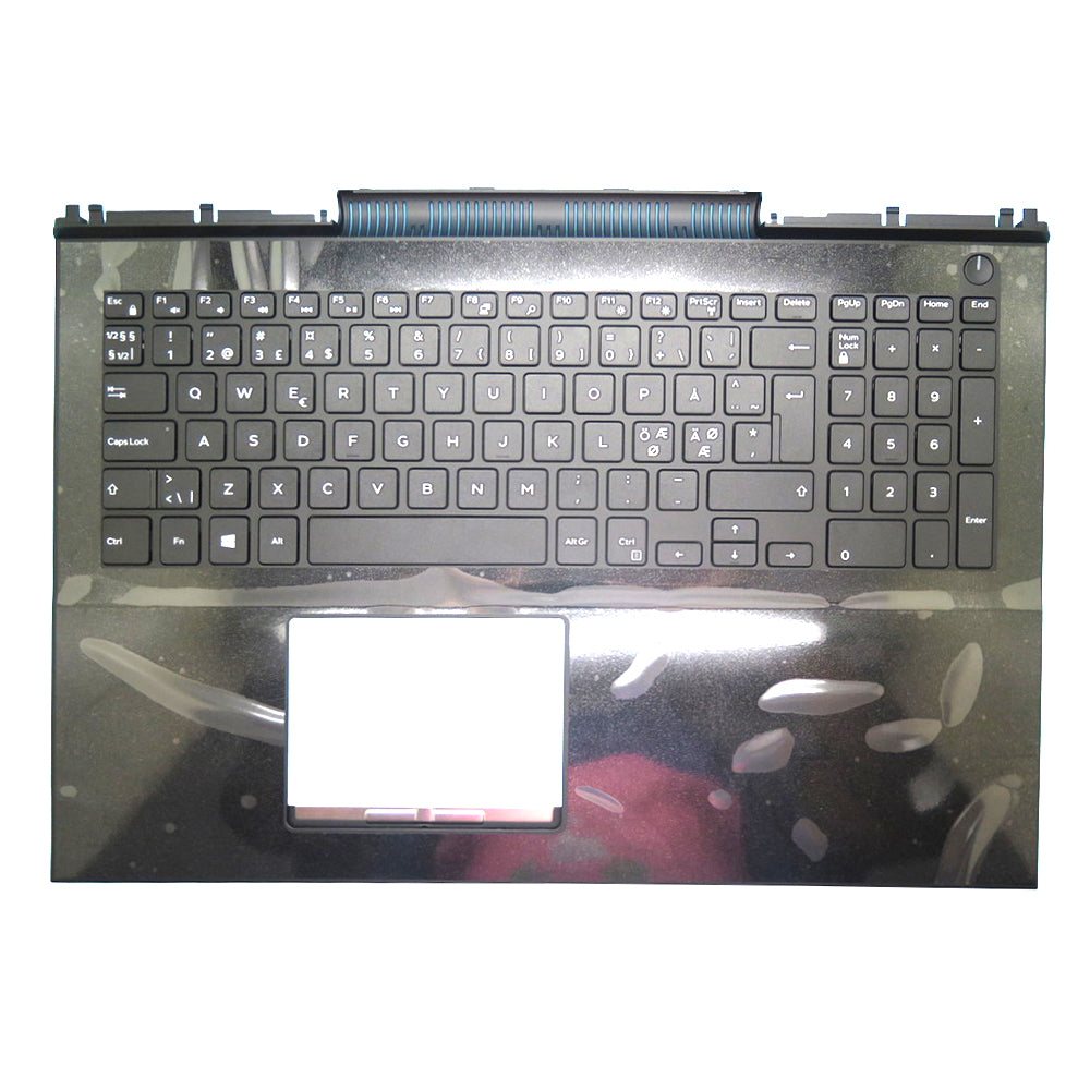 Laptop Palmrest For DELL Inspiron 15 7566 7567 0MDC8K MDC8K 03V73H 3V73H Without Backlit Nordic NE Keyboard Black Upper Case New