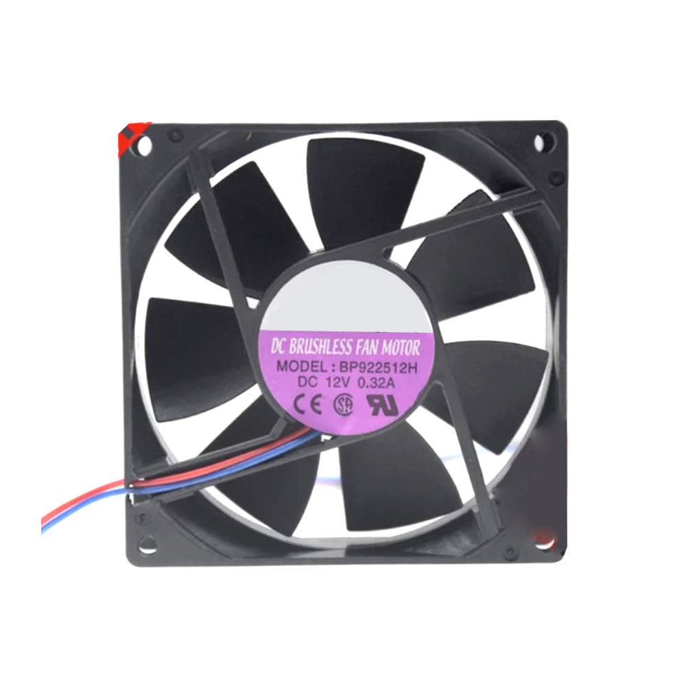 Cooling Fan BP922512H DC12V 0.32A 2PIN 90x25MM New