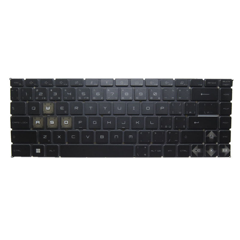 Laptop Backlit Keyboard For MSI Creator 15M A9SD A9SE A10SE A10SD A10SET Czech CZ Black Without Frame New
