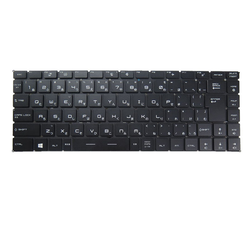 Laptop Per-Key RGB Backlit Keyboard For MSI GS65 Stealth Thin 8RE 8RF MS-16Q2 Japanese JP Black Without Frame New