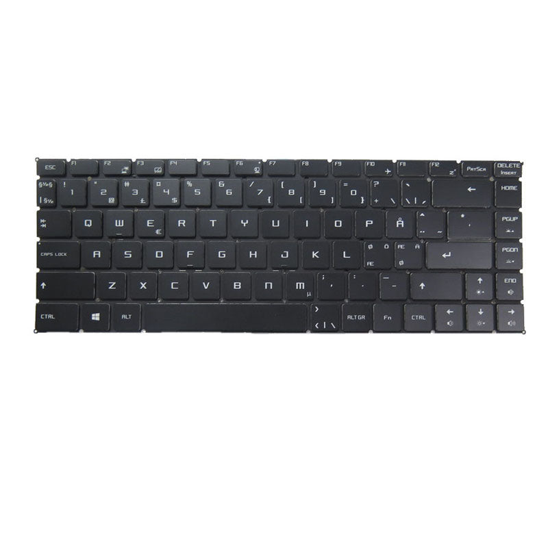 Laptop Backlit Keyboard For MSI GF63 Thin-8S 8SC 8RCS MS-16R1 MS-16R3 Nordic NE Black Without Frame New