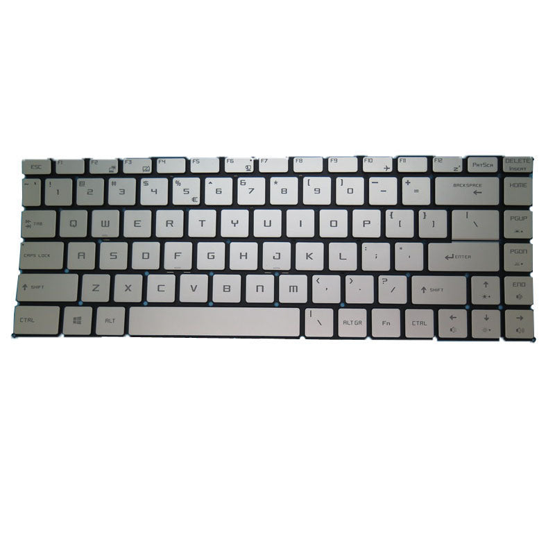 Sliver Laptop Monochrome Backlit Keyboard For MSI Bravo 15 A4D A4DCR A4DDR English US Without Frame New
