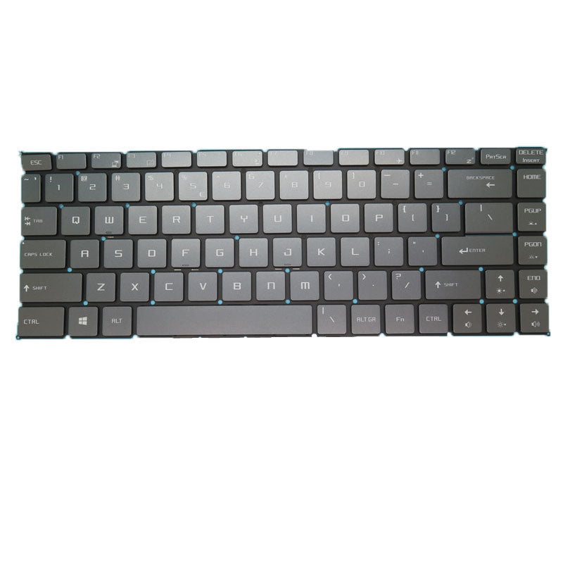 Grey Laptop Monochrome Backlit Keyboard For MSI Bravo 15 A4D A4DCR A4DDR English US Without Frame New