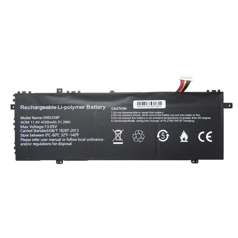 Laptop Battery For Gateway 478574-3S1P 5085258P 11.4V 51.3Wh 4500mAh 10PIN 9Lines New