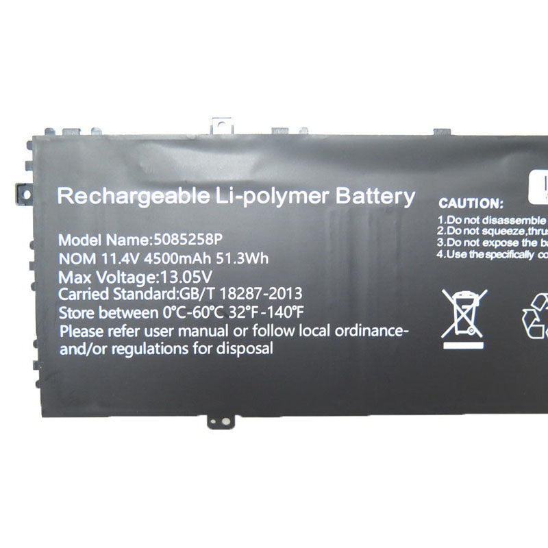 Laptop Battery For Gateway 478574-3S1P 5085258P 11.4V 51.3Wh 4500mAh 10PIN 9Lines New