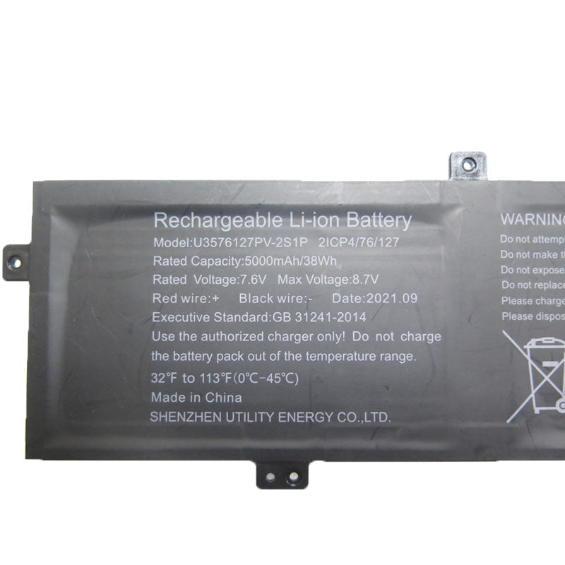 Laptop Battery For Gateway U3576127PV-2S1P 7.6V 5000MAH 38WH 10PIN 7Lines