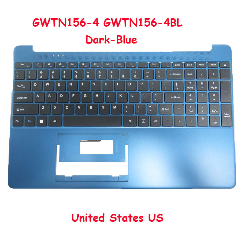 Laptop Dark-Blue PalmRest&Keyboard For Gateway GWTN156-4 GWTN156-4BL English US No Touchpad
