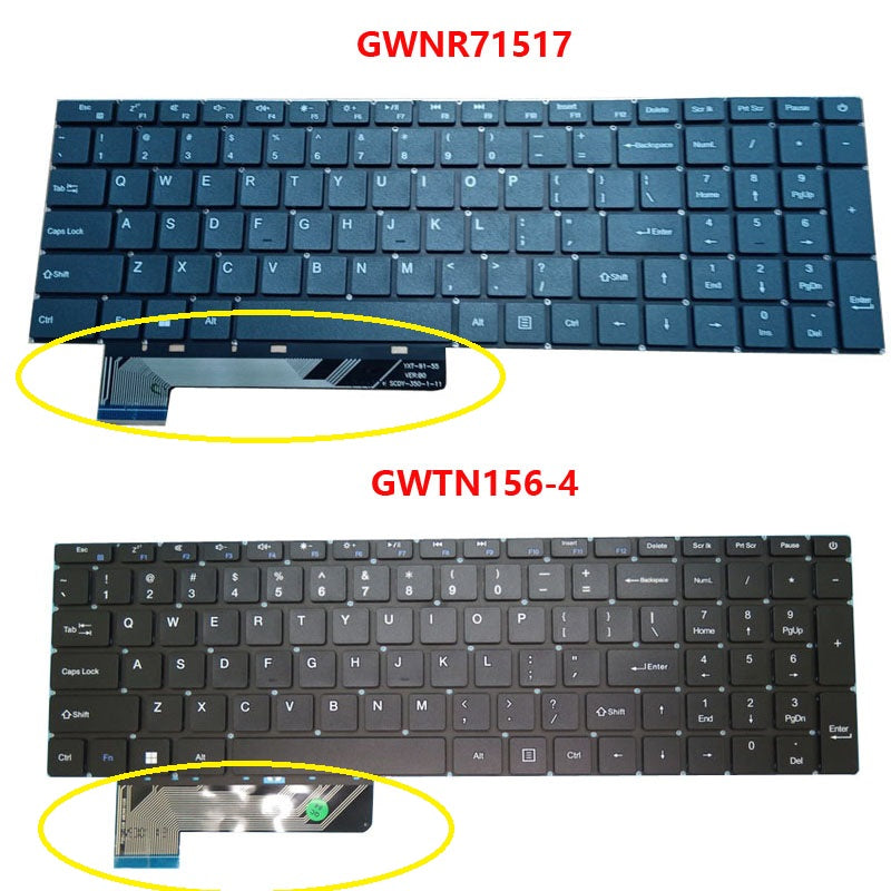 Laptop Keyboard For Gateway GWNR71517 GWNR71517-BL GWNR71517-GR GWNR71517-BK English US NO Frame New