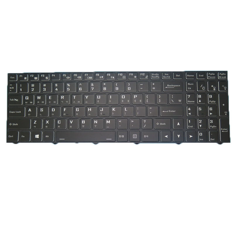 Laptop With Backlit Keyboard For 한성컴퓨터Hansung TFX5470UC English US Black With Frame New