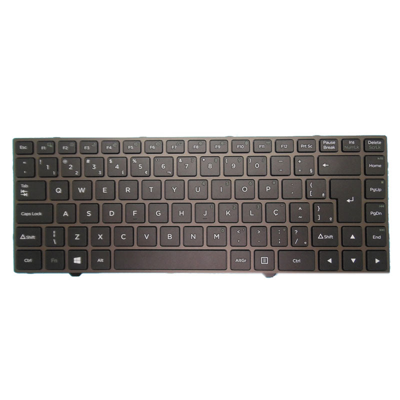 Laptop Without Point Stick Keyboard For Positivo SHM16G38PA-F513 82R-14E250-4218 No Backlit Brazil BR Gray Frame