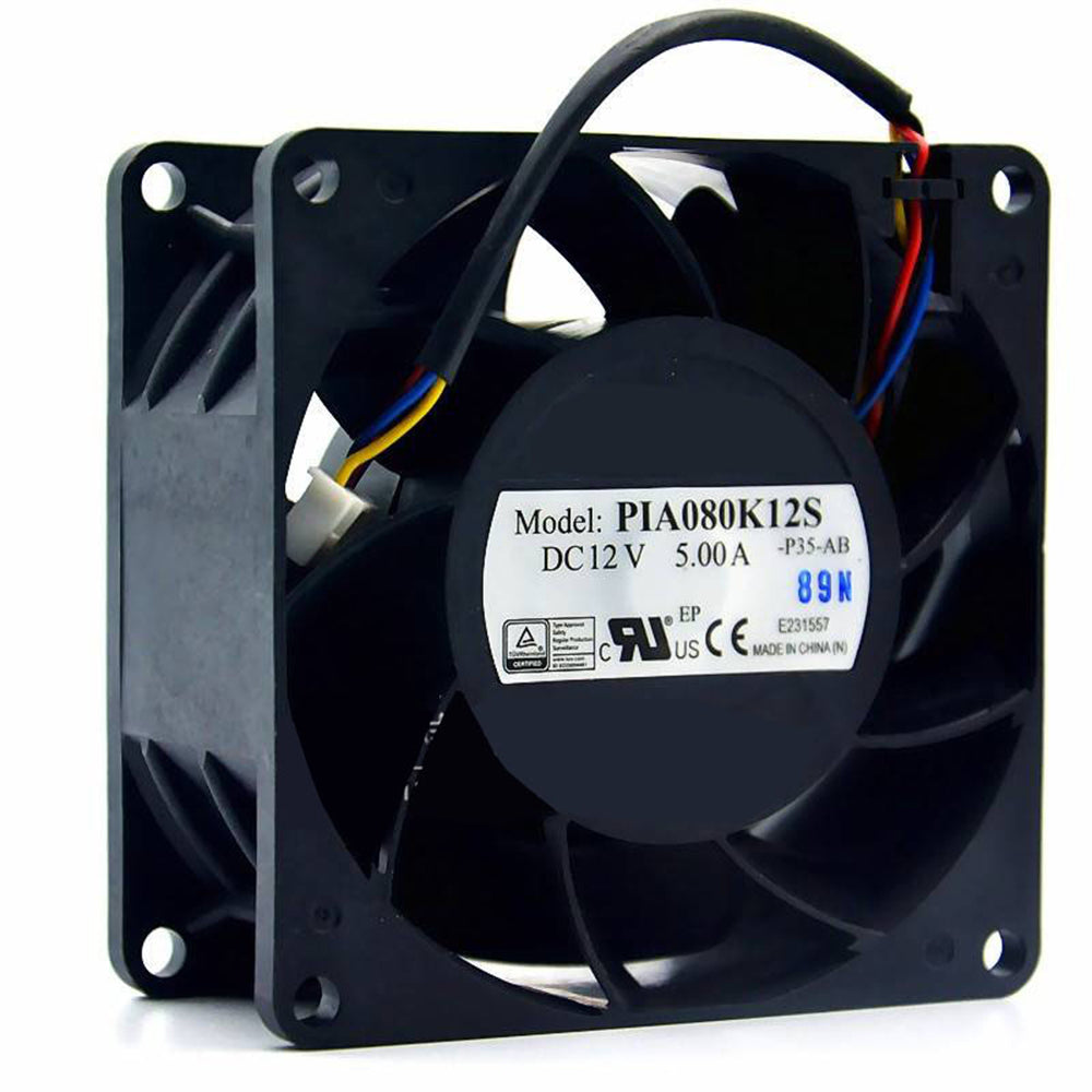 Server Fan For Foxconn PIA080K12S PIA080K12S-P35-AB 8038 DC12V 5.00A 8CM 4PIN New
