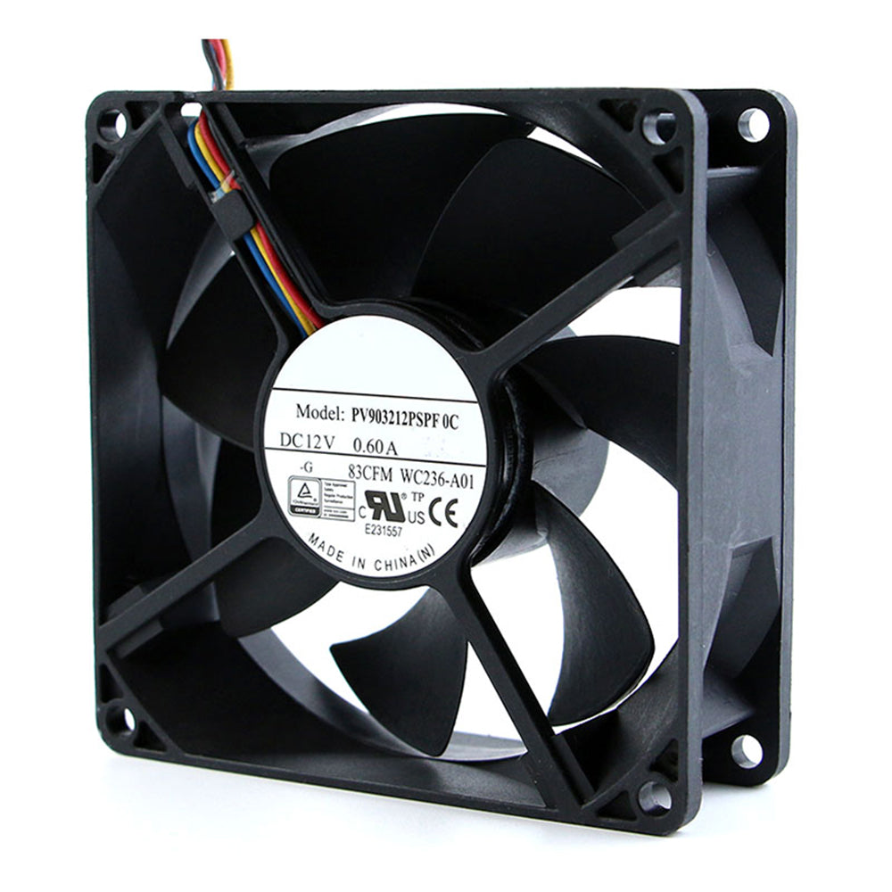 Server Fan For Foxconn 9232 PV903212PSPF 0C DC12V 0.60A 0WC236 WC236-A01 4PIN New