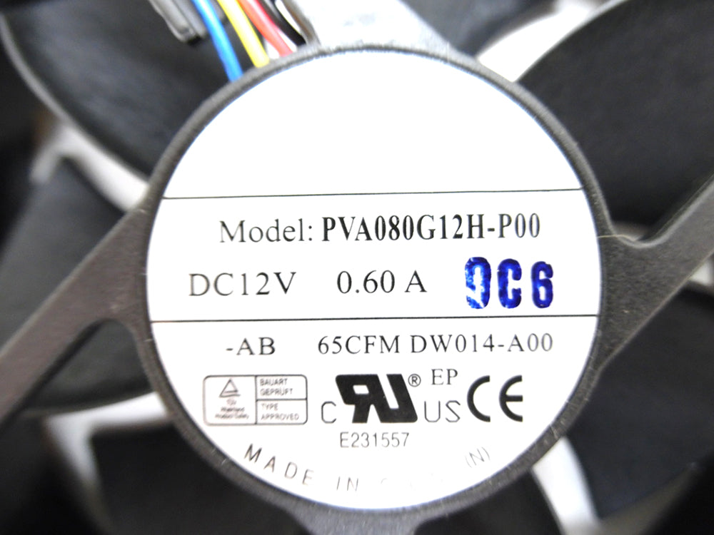 Server Fan For Foxconn PVA080G12H-P00 PVA080G12H 0DW014 DW014-A00 089R8J 89R8J 65CFM DC12V 0.6A 4PIN New