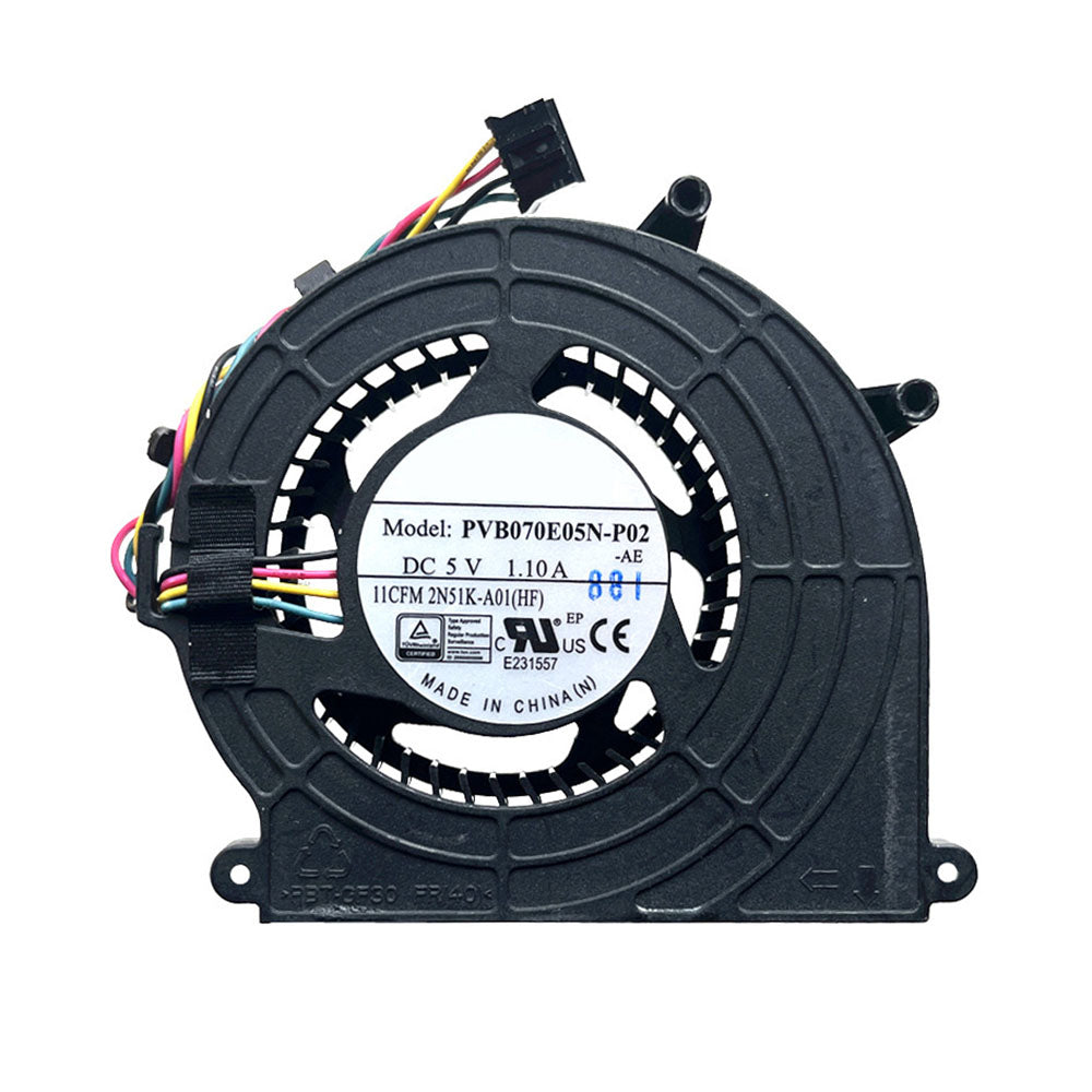 CPU Fan For Foxconn PVB070E05N-P02 PVB070E05N-P02-AE DC5V 1.10A 02N51K 2N51K-A01 4PIN New