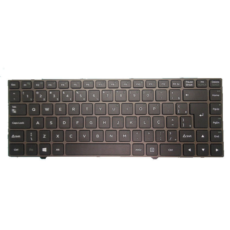 Laptop Without Backlit Keyboard For Positivo MOBO 5950 Brazil BR Grey Frame