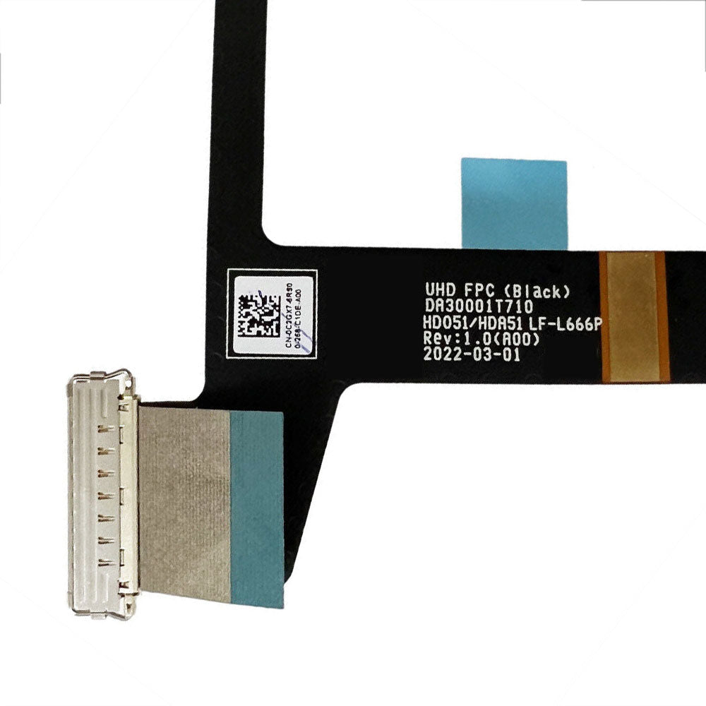 Laptop UHD FPC Flex Cable For DELL Precision 5570 5580 0C2GX7 C2GX7 DA30001T710 HD051/HDA51 LF-L666P 40Pin New