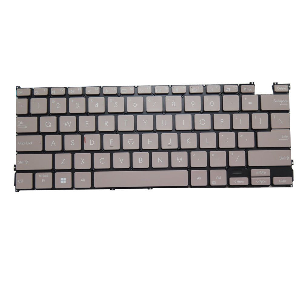 Laptop Keyboard For Asus Zenbook S 13 Flip BP5302ZA With Backlit Without Frame United States US Pink