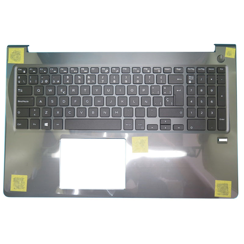 Laptop Palmrest For DELL Vostro 15 5568 V5568 0FCN57 FCN57 Without Backlit Spanish SP Keyboard Black With Fingerprint Hole Upper Case New