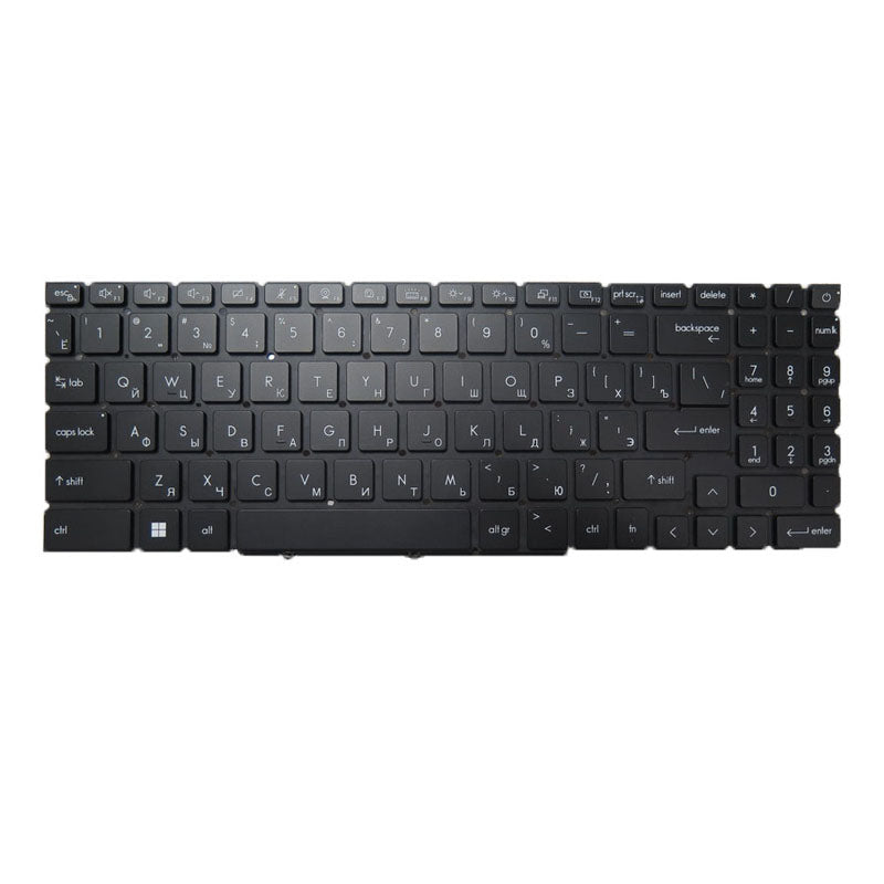 Laptop Per-Key RGB Backlit Keyboard For MSI Stealth GS77 12UE 12UH 12UHS 12UGS Russian RU Black Without Frame New