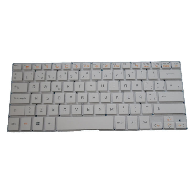 Laptop White Keyboard For LG 14U380 14U380-E LG14U38 14UD380 Spanish SP NO Frame