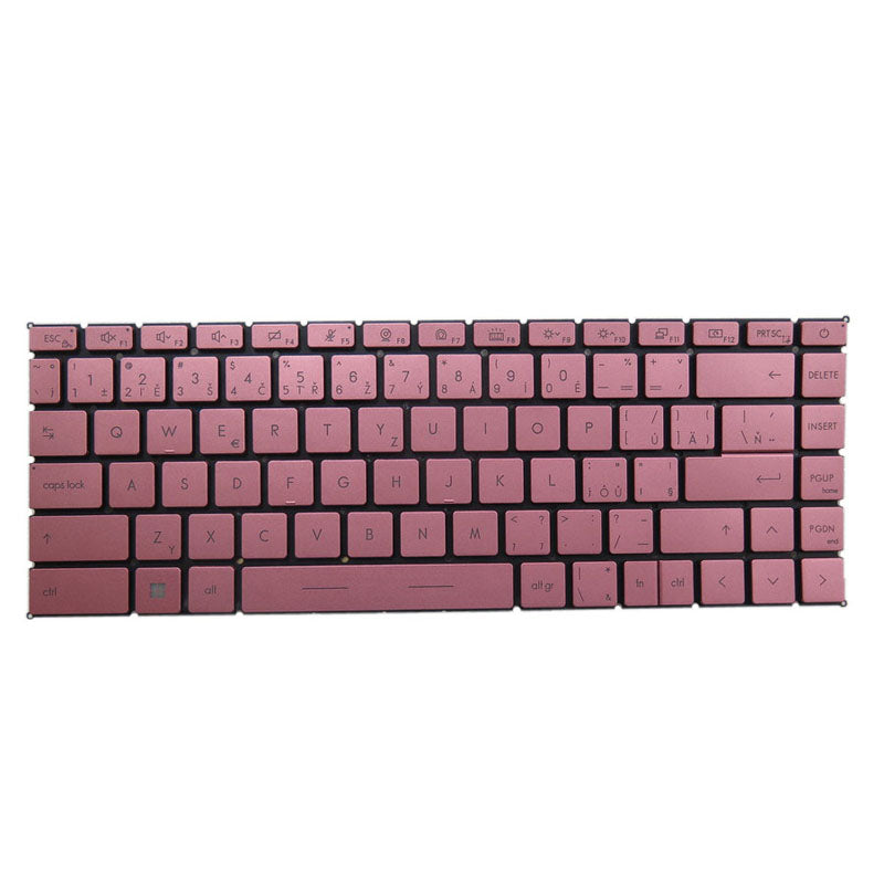 Laptop Keyboard For MSI Prestige 15-A11S A11SB A11SC A11UC A11UD MS-16S6 A11SCS A11SCX A11MO A11MOT MS-16S7 Big ctrl Czech/Slovakian CS Pink No Frame