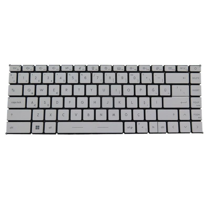 Laptop Keyboard For MSI Prestige 14-A11S A11SCS A11SCX A11SB A11SC Prestige 14Evo A11M A11MO MS-14C4 Big ctrl Turkey TR White No Frame