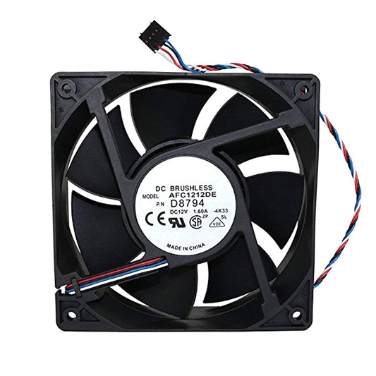 Server Fan For DELL Precision T7400 690 PowerEdge SC430 0D8794 D8794 AFC1212DE-4K33 DC12V 1.60A New