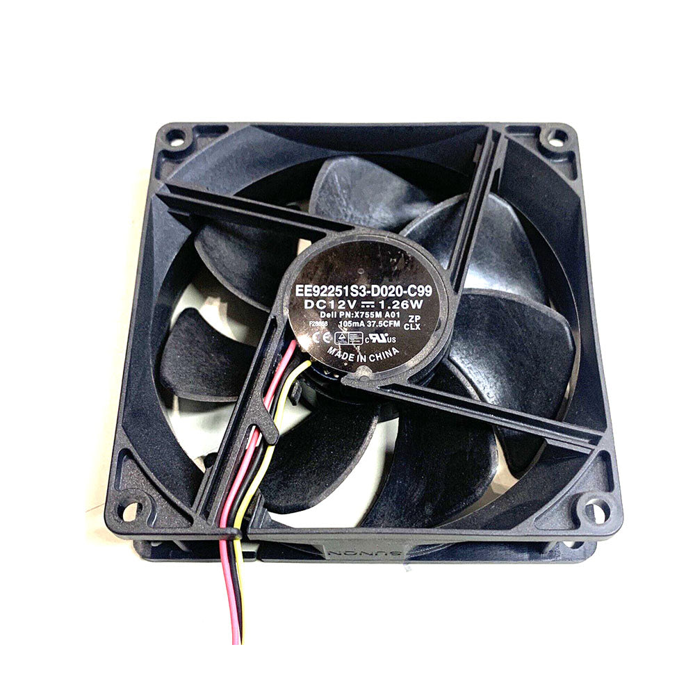 Chassis Fan For DELL Inspiron 3847 EE92251S3-D020-C99 0X755M X755M DC12V 1.26W New