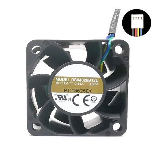 Cooling Fan For AVC DB04028B12U P236 DC12V 0.66A 40x40x28mm 4PIN New