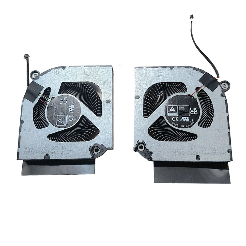 Cooling CPU GPU Fan DFSCL12E16486M FQ1H DFSCK22D05883M FQ1J DC12V 1A 4PIN A Pair New
