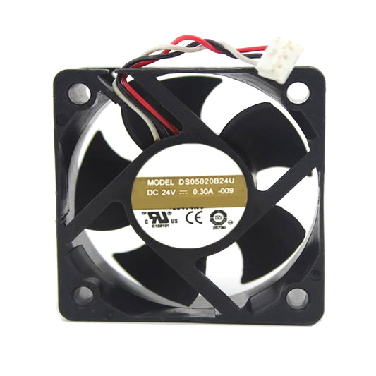 Cooling Fan For AVC DS05020B24U-009 DC24V 0.30A 5020 50x20mm 3PIN New