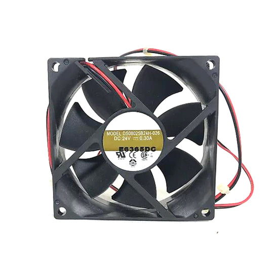 Cooling Fan For AVC DS08025B24H-026 DC24V 0.30A 2PIN 80x80x25mm New