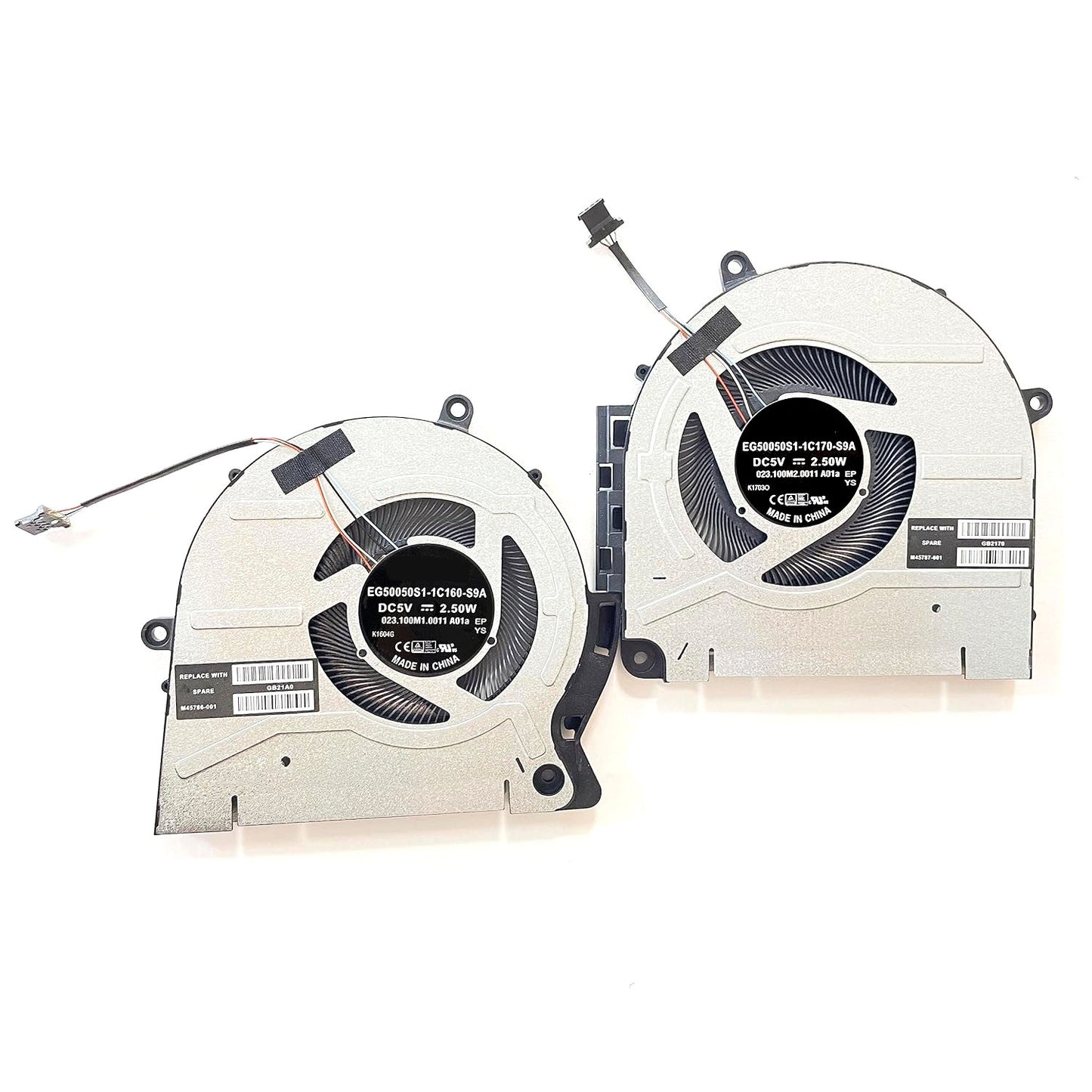 Cooling CPU GPU Fan EG50050S1-1C160-S9A EG50050S1-1C170-S9A DC5V 4PIN A Pair New