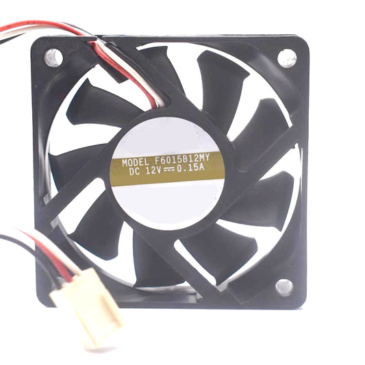 Cooling Fan For AVC F6015B12MY DC12V 0.15A 60x15mm 3PIN New