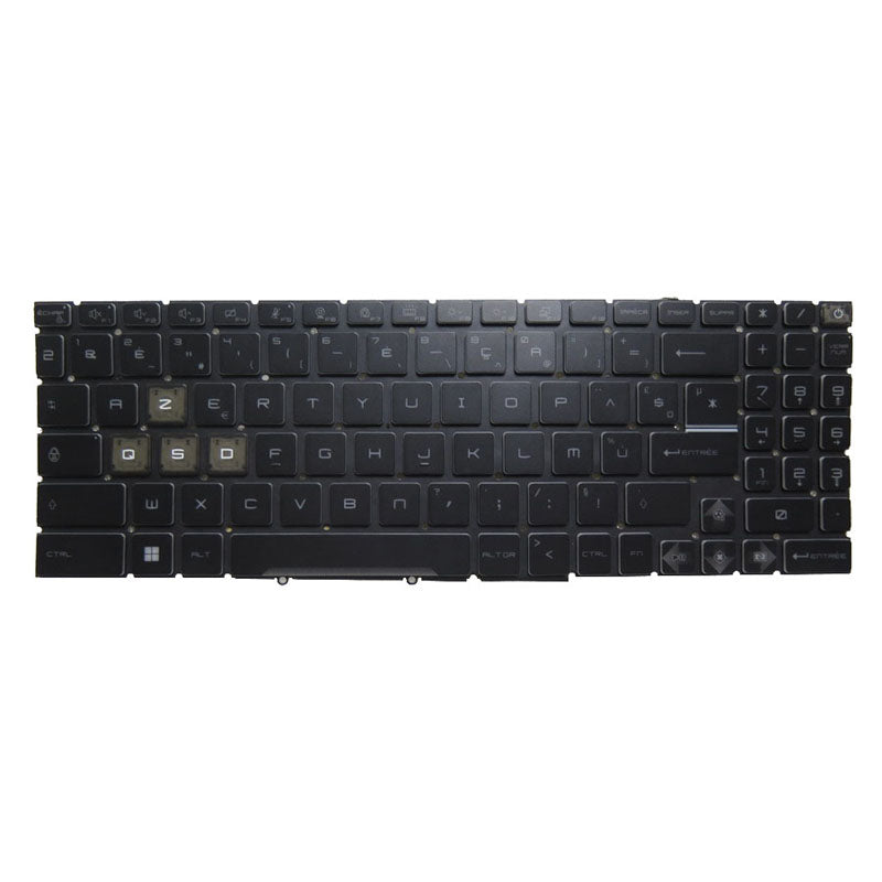 Blue Laptop Monochrome Backlit Keyboard For MSI GE68 HX 13V 13VF 13VG MS-15M2 French FR Black Without Frame