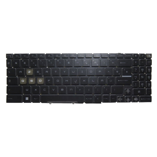 Blue Laptop Monochrome Backlit Keyboard For MSI GE78 HX 13V 13VI 13VH 13VG Raider GE78HX SmartTP 13V 13VG French FR Black Without Frame