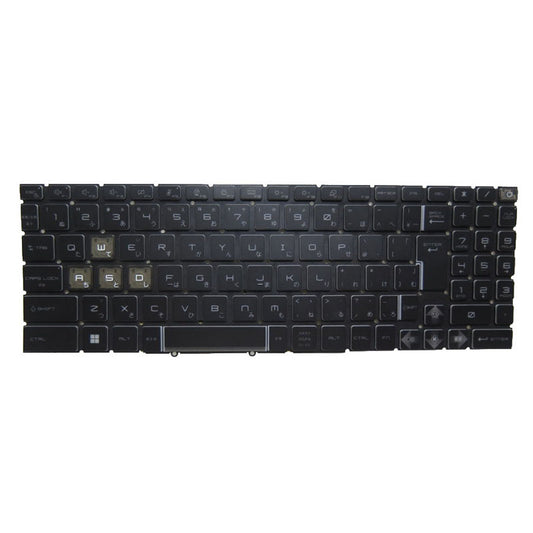 Blue Laptop Monochrome Backlit Keyboard For MSI GE78 HX 13V 13VI 13VH 13VG Raider GE78HX SmartTP 13V 13VG Japanese JP Black Without Frame
