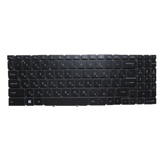 Laptop White Monochrome Backlit Keyboard For MSI Sword 17-A12U Series Sword 17 A12UD A12UE A12UCX A12UDX Russian RU Black Without Frame New