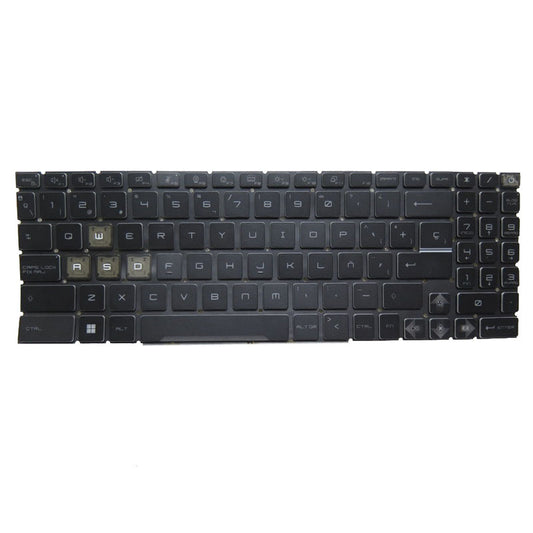 Blue Laptop Monochrome Backlit Keyboard For MSI GL76-11U 11UCK 11UDK 11UEK Spanish SP Black Without Frame
