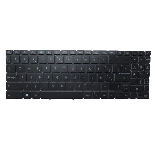 Laptop White Monochrome Backlit Keyboard For MSI Sword 17-A12U Series Sword 17 A12UD A12UE A12UCX A12UDX Spanish SP Black Without Frame New