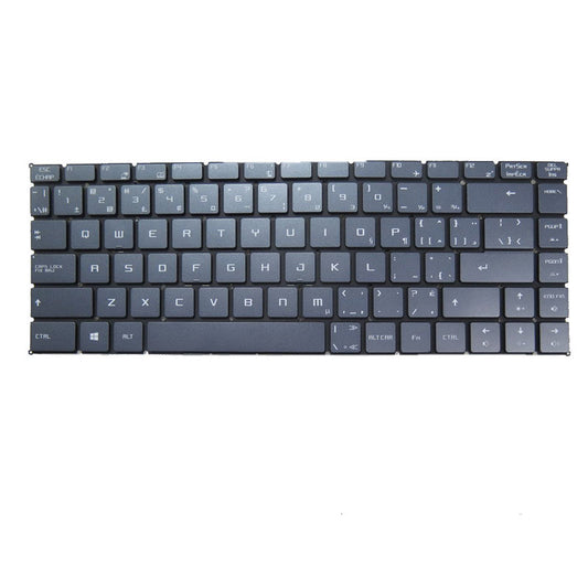 Grey Laptop Backlit Keyboard For MSI Bravo 15 A4D A4DCR A4DDR Canada CA Without Frame New