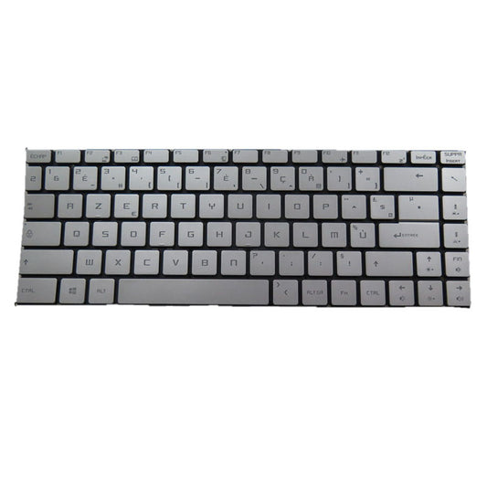 Sliver Laptop Backlit Keyboard For MSI PS42 8M PS42 Modern 8MO 8RA 8RB 8RC French FR Without Frame New