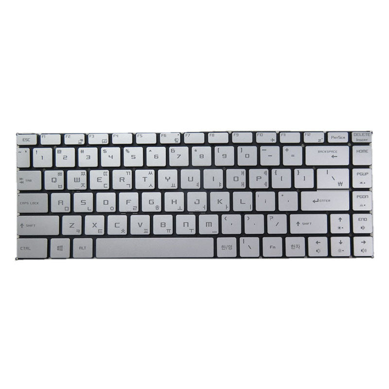 Sliver Laptop Backlit Keyboard For MSI WP65 9TH WS65 8SK 8TK 9TJ 9TK 9TL 9TM Korean KR Without Frame New