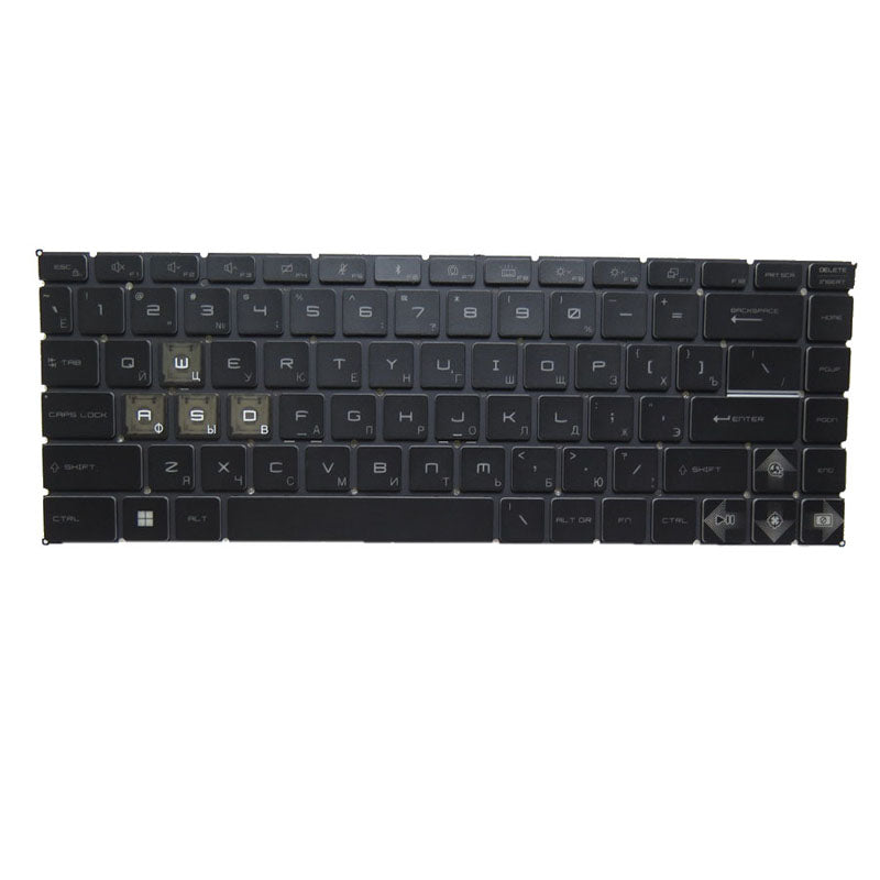 Laptop Backlit Keyboard For MSI GF63 Thin 11UC 11UD 11SC 11SCV MS-16R6 Russian RU Black Without Frame New