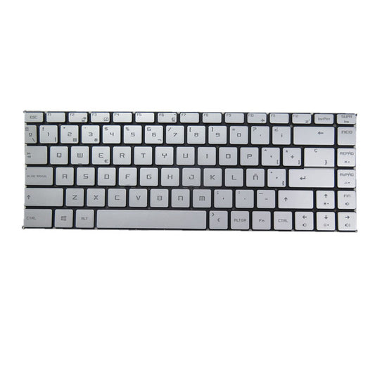 Sliver Laptop Monochrome Backlit Keyboard For MSI Creator 15M A9SD A9SE A10SE A10SD A10SET English US Without Frame New