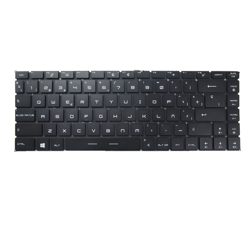 Laptop Per-Key RGB Backlit Keyboard For MSI GS65 Stealth Thin 8RE 8RF MS-16Q2 Spanish SP Black Without Frame New