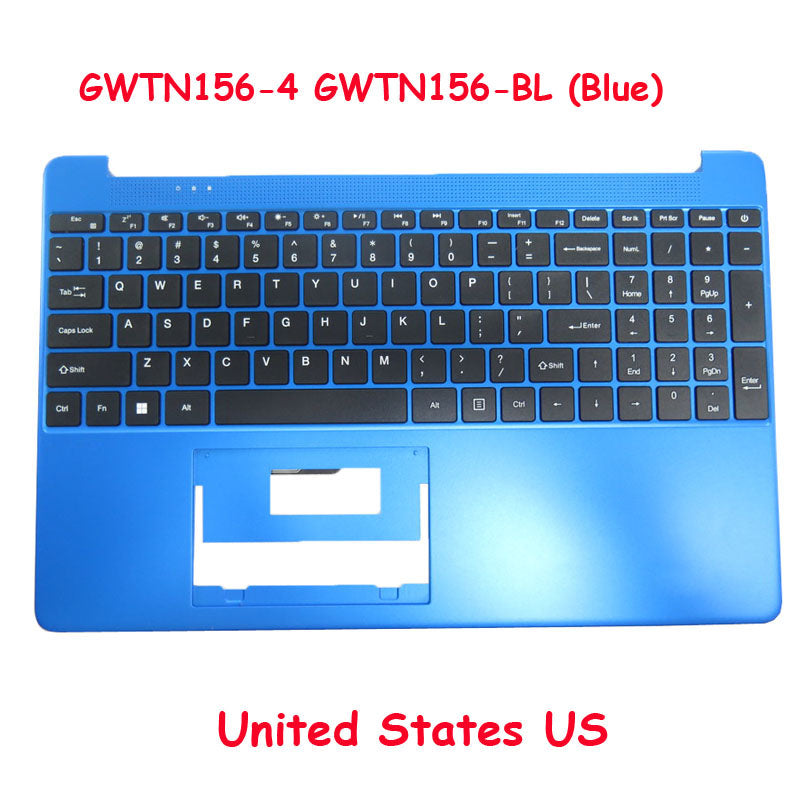 Laptop Blue PalmRest&Keyboard For Gateway GWTN156-4 GWTN156-4BL English US No Touchpad